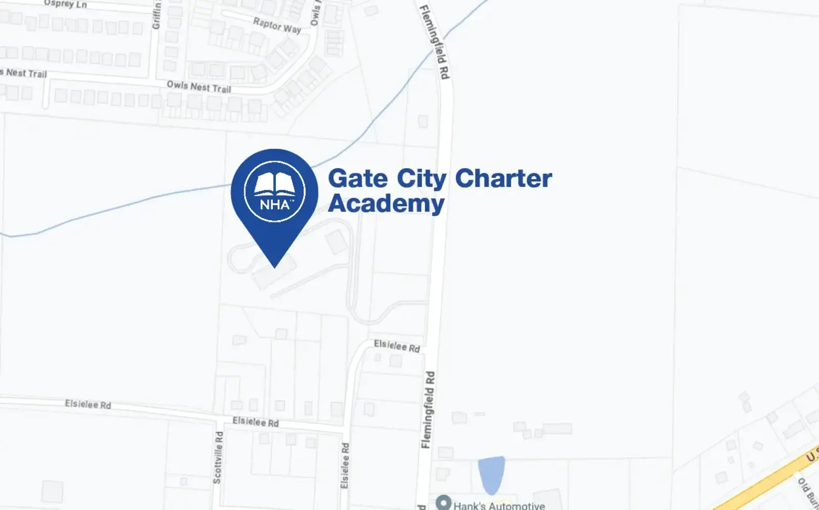 Map for Gate City Charter Academy