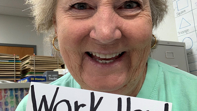 K-8 School in Greensboro: Greensboro Academy kindergarten teacher Anne Shaw has been teaching for 25 years.