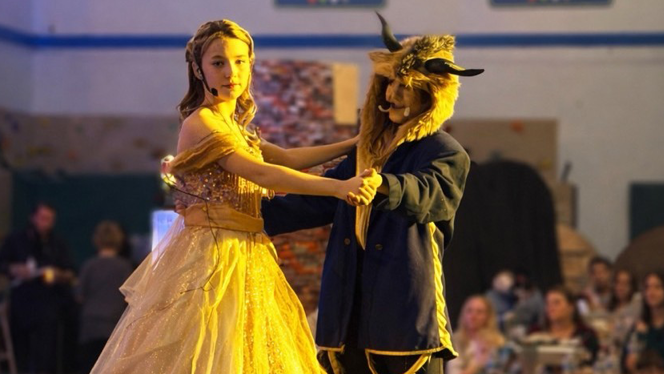 K-8 School in Commerce City: Landmark Academy at Reunion students and staff put on a dinner and a show.