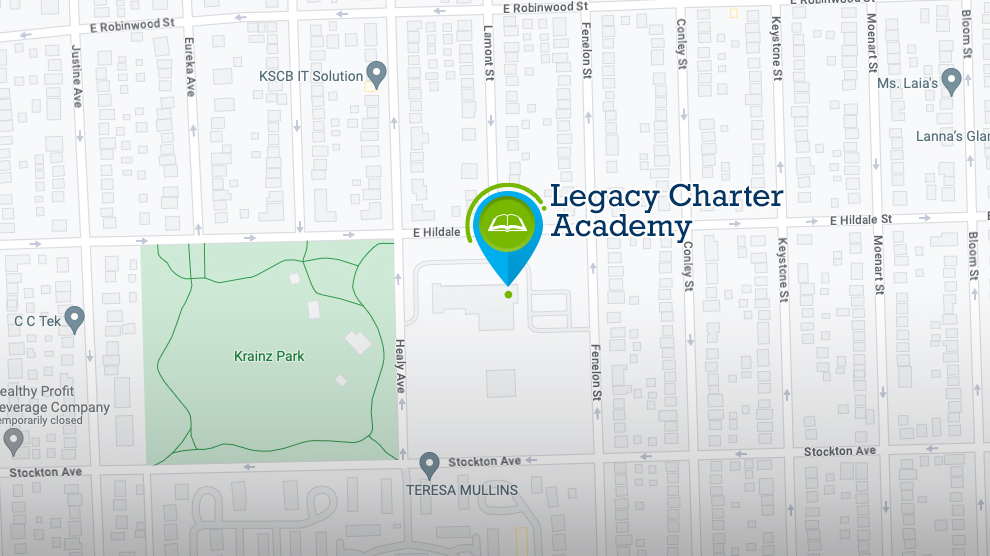 Map of Legacy Charter Academy
