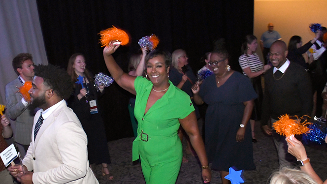 Charter School in Grand Rapids: NHA school leaders celebrate at their annual Leadership Summit.