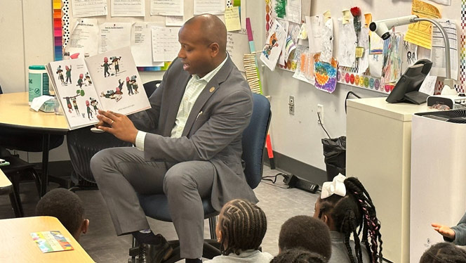Mayor Johnson’s visit was just the first of many reading activities at the school this month.