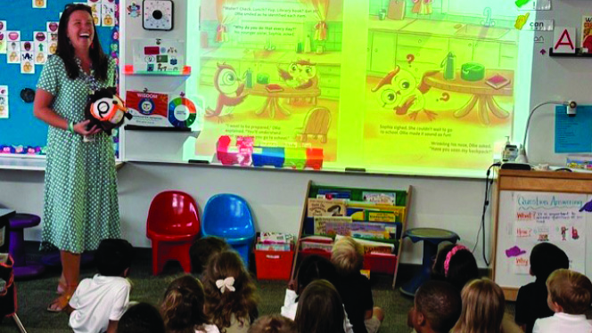 K-8 School in Summerfield: Summerfield students learn about September's Moral Focus virtue, wisdom.