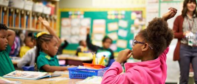 Students learning in classroom