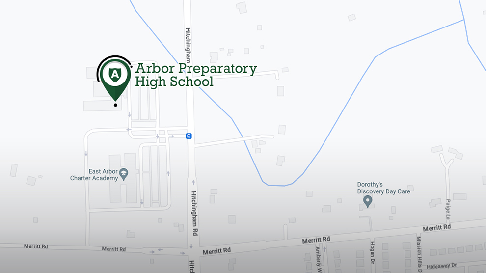 Map of Arbor Preparatory High School