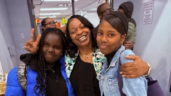 K-8 Schools in Brooklyn: Riverton Street and Brooklyn Scholars students attend high school fair.