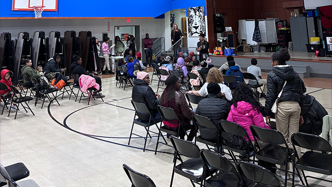K-8 School in Euclid: Pinnacle Academy hosts a magic show during an open house event.