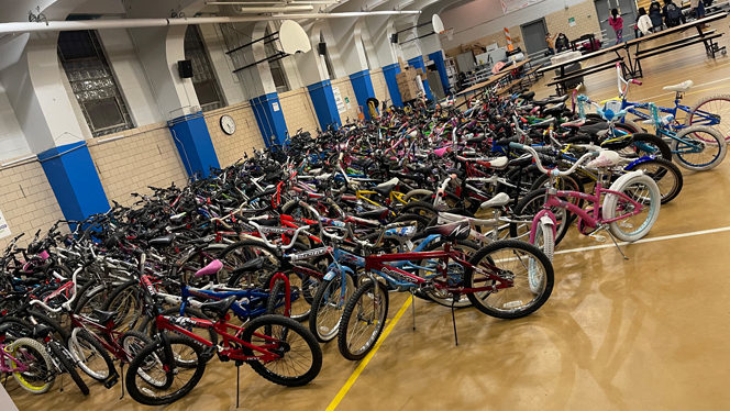 300 bikes donated to Detroit Premier