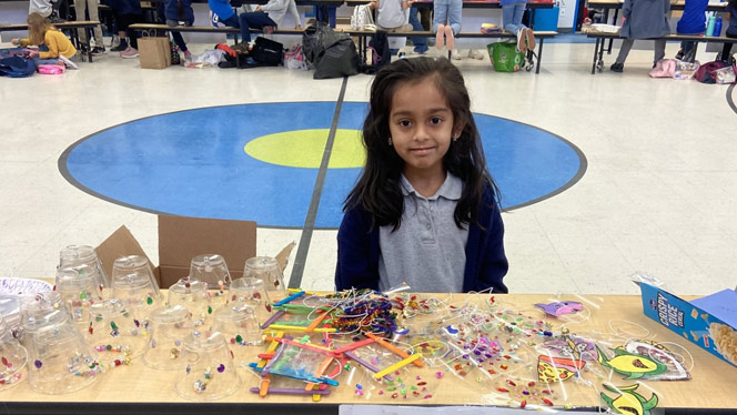 Student at their shop