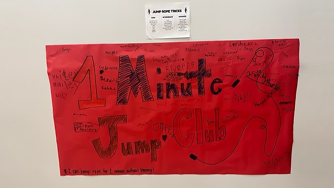 poster for the one minute jump club