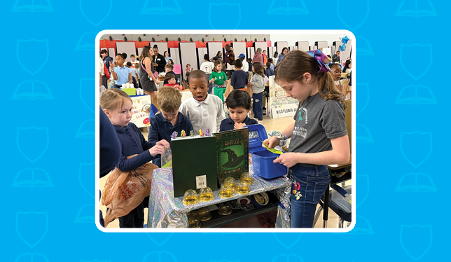 K-8 School in Mint Hill: Queen's Grant fourth graders host their annual Economic Fair.