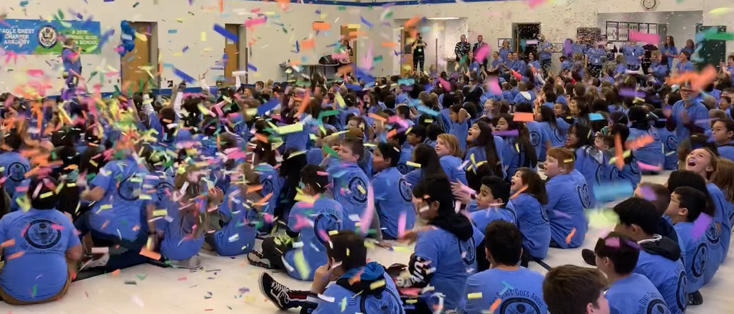 West Michigan Students Celebrate 2019 National Blue Ribbon School Designation During Assembly