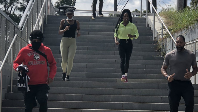 Atlanta heights teachers exercising