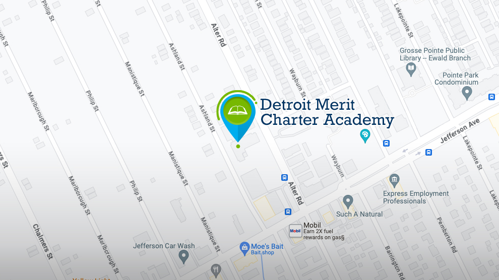 Map of Detroit Merit Charter Academy