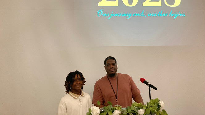 K-8 School in Baton Rouge: Inspire Charter Academy hosts brunch for graduating eighth graders.