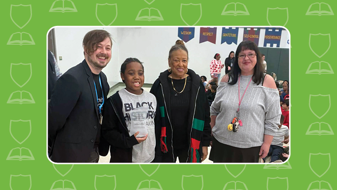 K-8 School in Taylor: Quest Charter Academy student wins Communities In Schools Student of the Year.