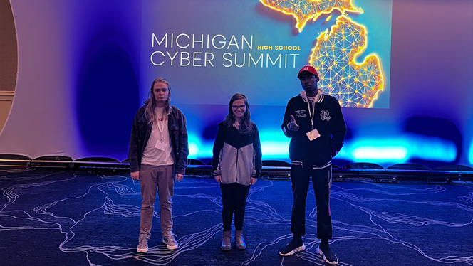 K-12 Virtual School in Michigan: PVA students attend Michigan Cyber Summit.
