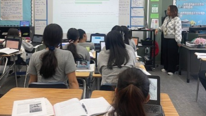 K-8 School in Brooklyn: Brooklyn Dreams' ELA teacher provides test prep to Brooklyn Dreams students.