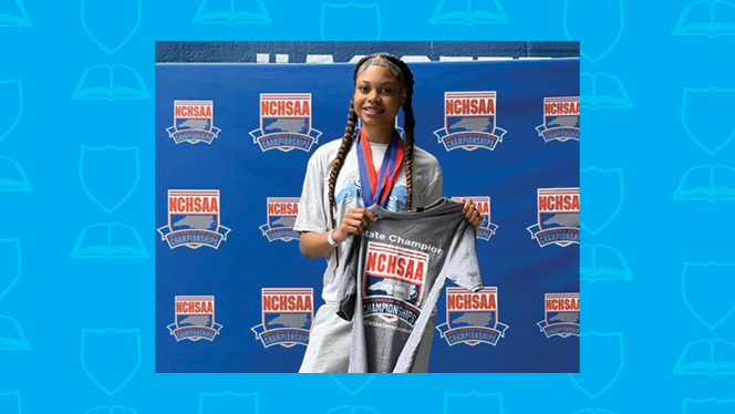 K-12 School in High Point: Phoenix Academy's track team wins five events at state finals.