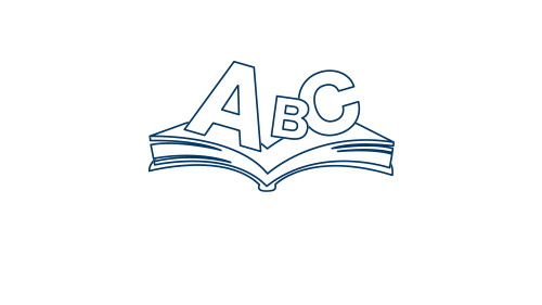 Open book with ABC's illustration