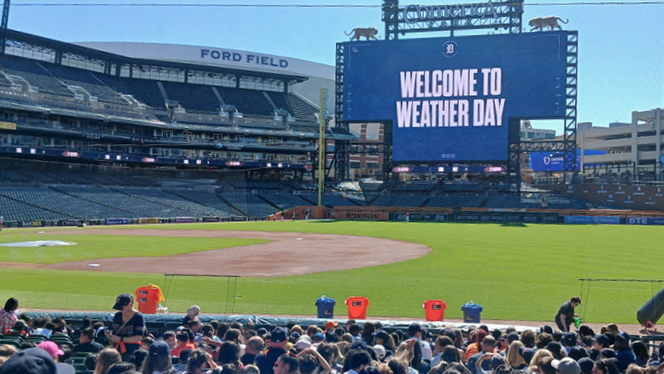 K-8 School in Mount Clemens: Prevail Academy students participate in the Detroit Tigers’ Class Outside series.