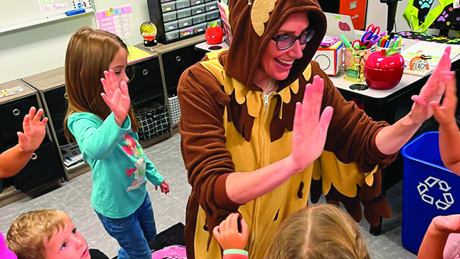 Y5-8 School in Byron Center: Cross Creek students learn about September's Moral Focus virtue, wisdom.