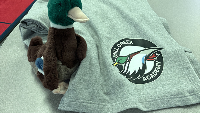 K-7 school in Waukesha: Mill Creek families and students participate in Mallard Quest.