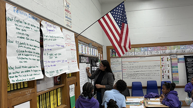 K-8 School in Detroit: Warrendale Charter Academy celebrates gratitude throughout the month of November.