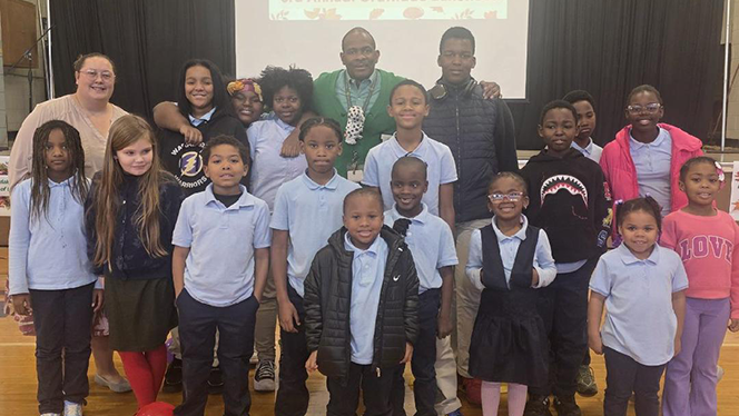 K-8 School in Detroit: Warrendale Charter Academy celebrates gratitude throughout the month of November.