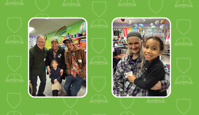 Y5-8 School in Monroe: Triumph Academy Young 5s class hosts grandparents for Games with Grandparents.