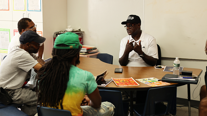 K-8 School in Buffalo: Buffalo United hosts dads for Fathers Day.