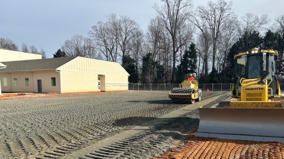 Construction on Phoenix Academy high school in High Point, North Carolina