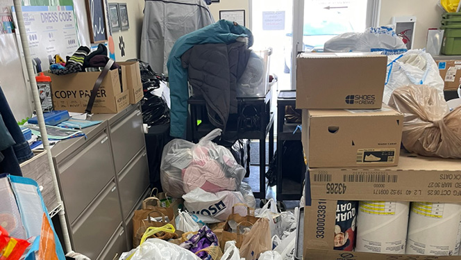 K-8 School in Canton: Achieve Charter Academy NHJS students and alumni organize a winter clothing drive.