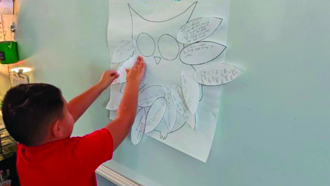 Y5-8 School in Grand Rapids: Ridge Park students learn about September's Moral Focus virtue, wisdom.