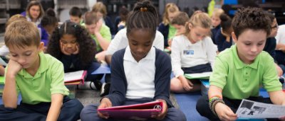 Students learning in classroom