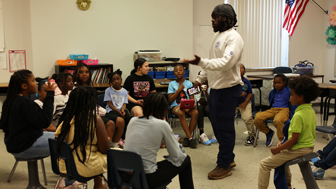 K-8 School in Buffalo: Buffalo United hosts dads for Fathers Day.