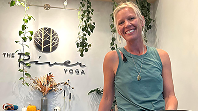 K-8 School in Commerce City: Landmark Academy at Reunion holds a successful Yoga Club.