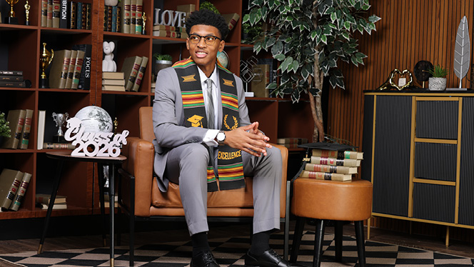 7-12 School in Canton: Canton Prep graduate Burnell leads his classmates and supports his school.