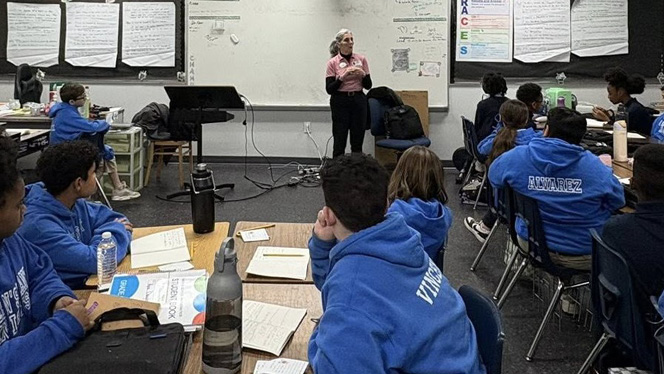 K-8 School in Mint Hill: Queen's Grant students learn life skills from important people.