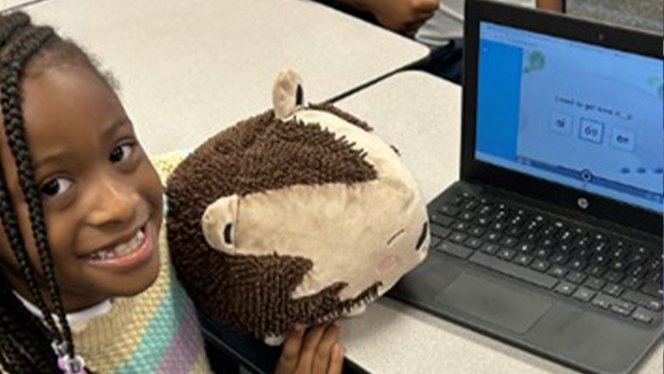Charter School in Grand Rapids: NHA uses stuffed animals to reinforce Moral Focus lessons.