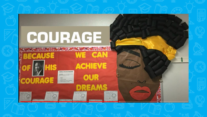 Courage classroom dispaly