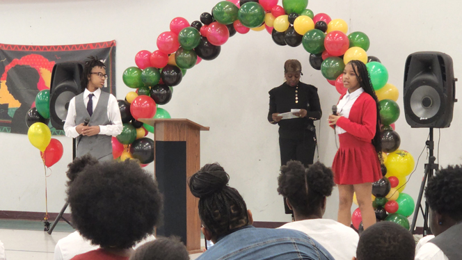 North Dayton Students read poems to celebrate Black history