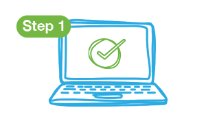 Step 1, submit application