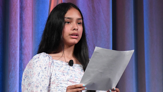 Charter School in Grand Rapids: NHA students represent Moral Focus™ virtues at NHA's annual Leadership Summit.