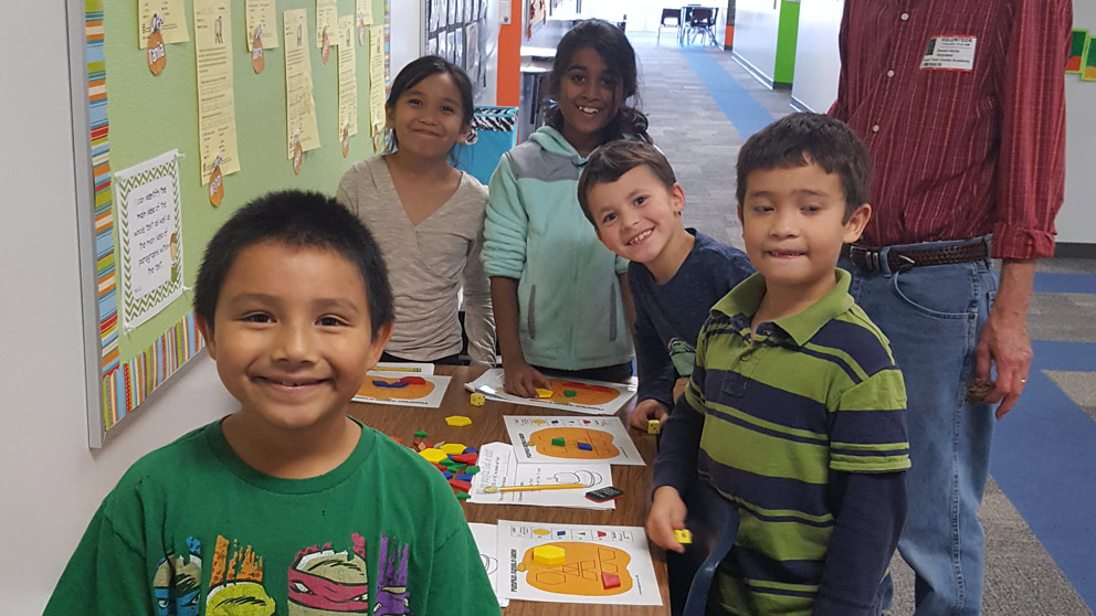 Student reading a book
