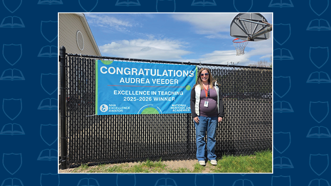 Y5-8 School in Belmont: Chandler Woods Charter Academy Audrea Veeder won Excellence in Teaching Award