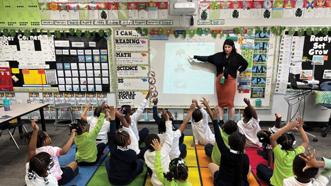 Y5-8 School in Detroit: Pembroke Academy Academic Specialist, Stevie Von Seeger, has supported Pembroke at every level since the school opened.