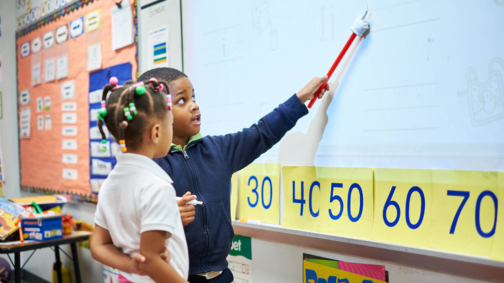 Student reading a book