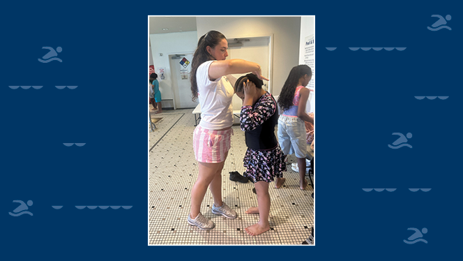 K-8 School in Brooklyn: Brooklyn Scholars Charter Academy partnered with community for free swimming lessons for Summer Learning students
