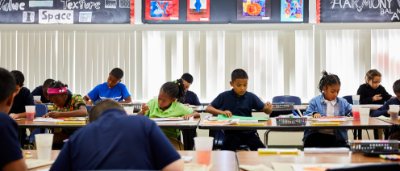 Students participate in science learning program